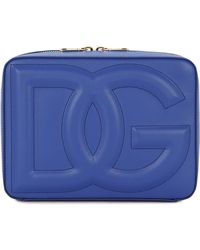 Dolce & Gabbana - Sac caméra moyen modèle en cuir de veau avec logo DG - Lyst