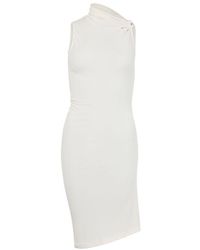 Courreges - Robe En Jersey À Effet Drapé - Lyst