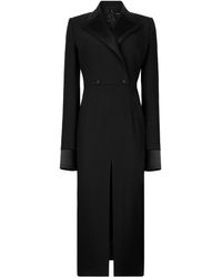 Dolce & Gabbana - Robe manteau mi-longue en laine extensible - Lyst