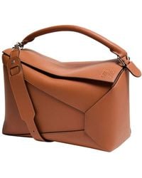 Loewe - Große Tasche Puzzle Edge Aus Klassischem Kalbsleder - Lyst