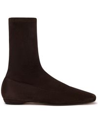 The Row - Cindy Stretch Ankle Boots - Lyst
