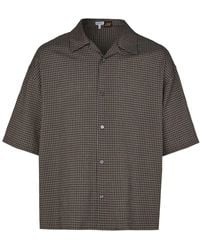 Loewe - Short-Sleeved Cotton, Linen And Viscose Shirt - Lyst