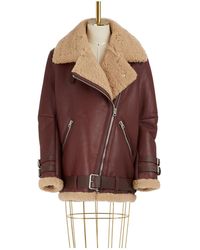 Acne Studios Velocite Shearling Jacket - Multicolour