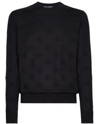 Dolce & Gabbana - Silk Round-neck Sweater - Lyst