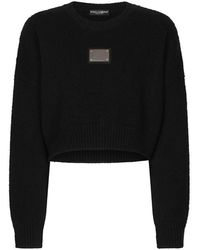 Dolce & Gabbana - Wool And Cashmere Round-neck Sweater - Lyst