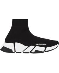 Balenciaga - Speed 2.0 Stretch-knit Mid-top Trainers - Lyst