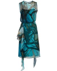 Max Mara Zolfo Silk Dress - Blue