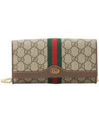 Gucci Canvas Ophidia GG Flora Continental Wallet in Beige (Natural) - Lyst