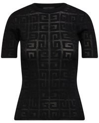 Givenchy - 4g Jacquard Short-sleeved Sweater - Lyst