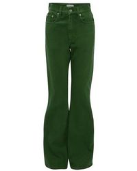 Green Bootcut Jeans for Women - Lyst