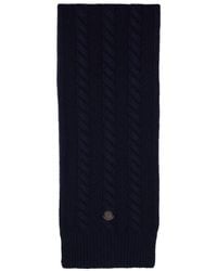 Moncler - Wool-Cashmere Scarf With Logo - Lyst
