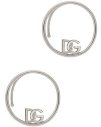 Dolce & Gabbana - Ear Cuff Earrings With Dg Logo - Lyst