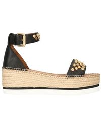 see by chloe black espadrilles