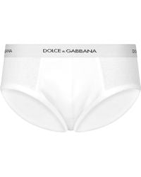 Dolce & Gabbana - Slip Brando aus feingerippter Baumwolle - Lyst