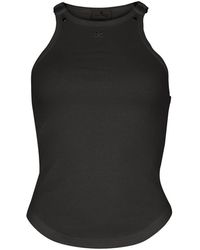 Courreges - Buckle 90's Rib Tank Top - Lyst