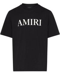 Amiri - Brand-embellished Crewneck Cotton-jersey T-shirt - Lyst