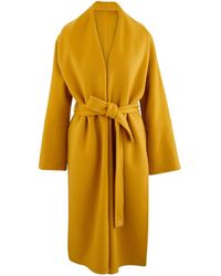 Loro Piana Raymond Belted Coat - Yellow