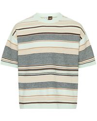 Loewe - Striped Cotton And Linen T-Shirt - Lyst