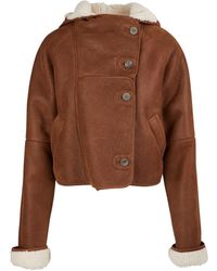 Loewe Shearling Jacket - Brown
