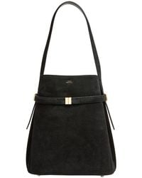 TOTEME - Bucket Bag Aus Wildleder Mit Gürtel - Lyst
