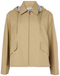 Loewe - Parka À Capuche En Coton - Lyst