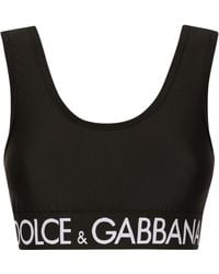 Dolce & Gabbana - Top aus Spandex-Jersey - Lyst
