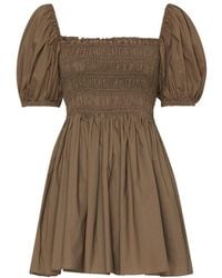 Matteau - Shirred Mini Dress Short-Sleeved - Lyst