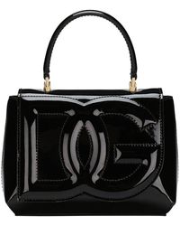 Dolce & Gabbana - Leather Dg Logo Top-handle Bag - Lyst
