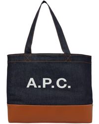A.P.C. - Axel E/w Tote Bag - Lyst