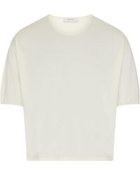 Lemaire - Lässiges Kurzarm-T-Shirt - Lyst