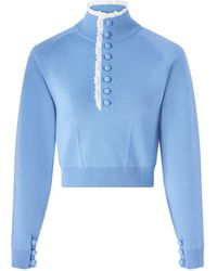 Chloé - Pullover Mit Geknöpftem Kragen - Lyst