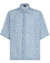 Fendi - Shirt With Italian-Style Collar - Lyst