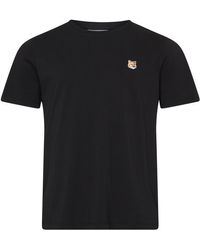 Maison Kitsuné - T-Shirt mit Patch Fox Head - Lyst