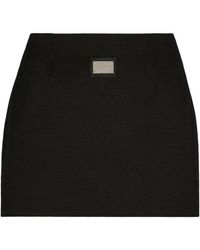 Dolce & Gabbana - Short Ottoman Skirt - Lyst