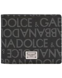 Dolce & Gabbana - Coated Jacquard Bifold Wallet - Lyst