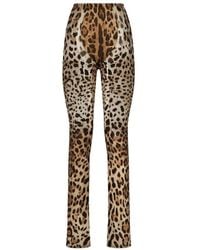 Dolce & Gabbana - Kim Dolce&gabbana Leopard Print Trousers - Lyst