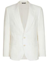 Dolce & Gabbana - Single-Breasted Linen Sicilia-Fit Jacket - Lyst