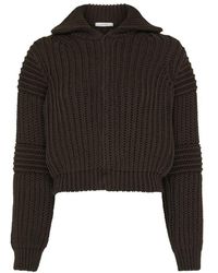 Lemaire - Chunky Cardigan With Snaps - Lyst