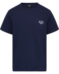 A.P.C. - T-Shirt Raymond mit Logo - Lyst