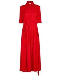 Burberry Veva Long Dress - Red