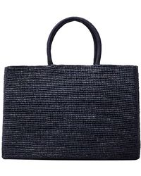 LIE STUDIO - Mittelgroße Tasche Charlotte Aus Raffiabast - Lyst