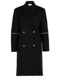 Alexander McQueen Long Coat - Black