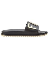 fendi green slides