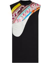 Louis Vuitton - Gerade geschnittenes Kleid mit plissiertem Einsatz - Lyst