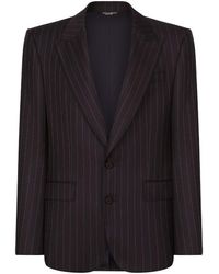 Dolce & Gabbana - Pinstripe Wool Sicilia-Fit Jacket - Lyst