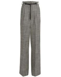 Tom Ford Prince Of Wales Trousers - Black