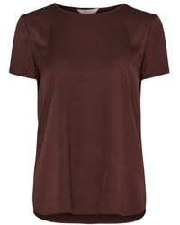 Max Mara - Silk T-Shirt - Lyst