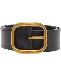 Loewe - Soft, Rounded Leather Belt - Lyst