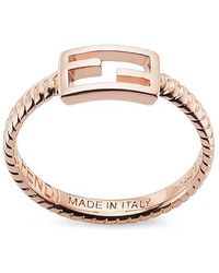 Fendi Baguette Ring - Pink
