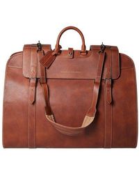 for Men Loro Piana Leather Duffel Bags in Khaki Green Mens Bags Gym bags and sports bags 